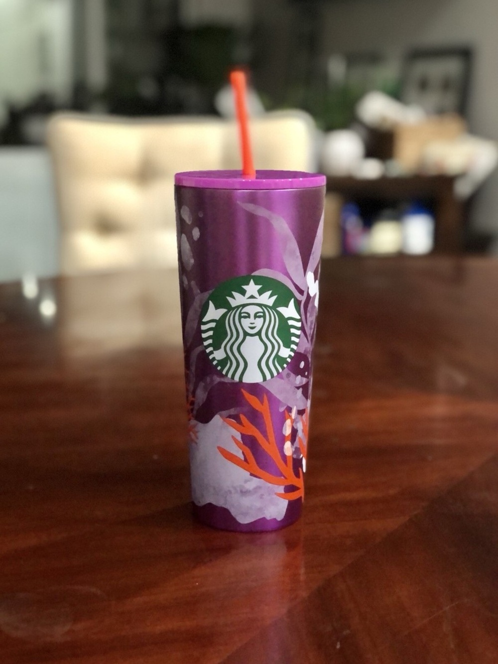 2021 Starbucks Coral Reef Tumbler Limited Edition Stainless Steel Cup
